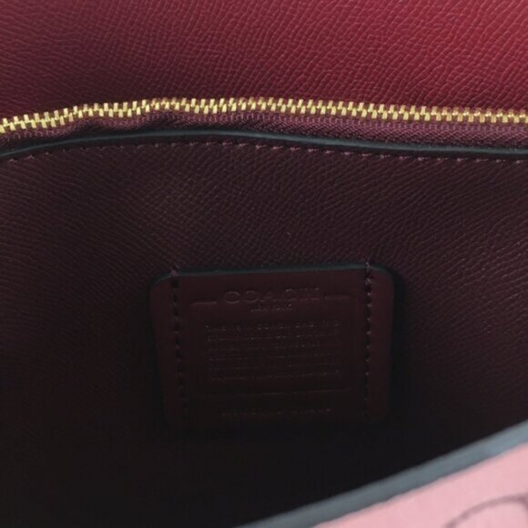 Coach Mollie  Tote Bag 25 With Cherry Print Crossbody Strap - Picture 11 of 12